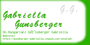 gabriella gunsberger business card